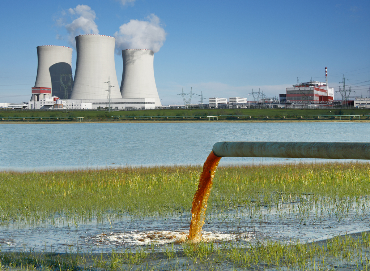 Industrial landscape pollution